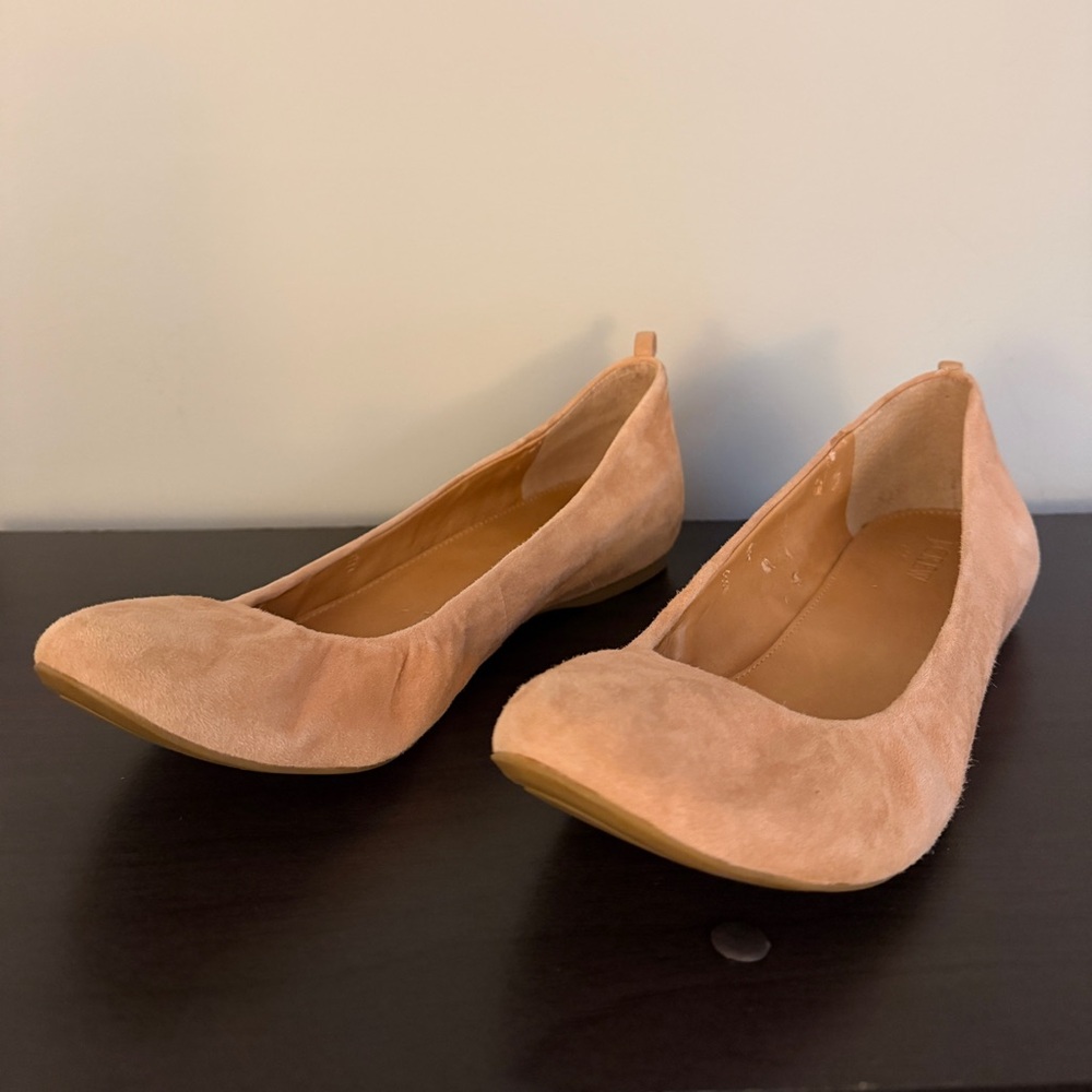 NWOT J. Crew Women's Suede Flats in Rose Pink